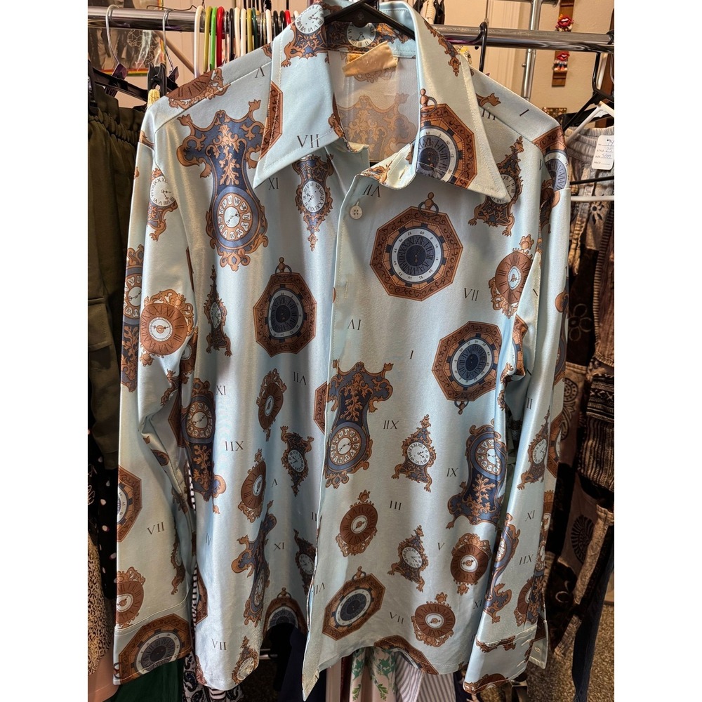 054 Kings Road button collar shirt - M